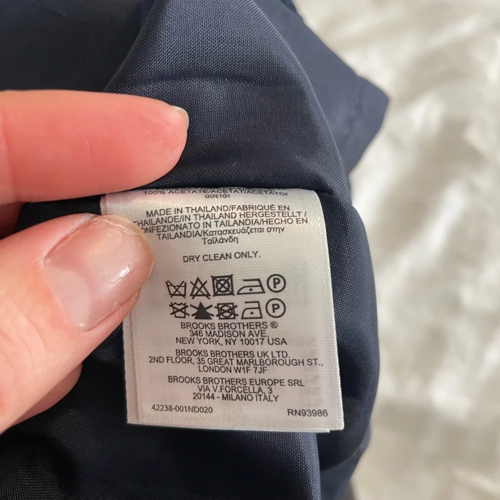 NWT Brooks Brothers girls size 16 navy tweed dress - Picture 4 of 4